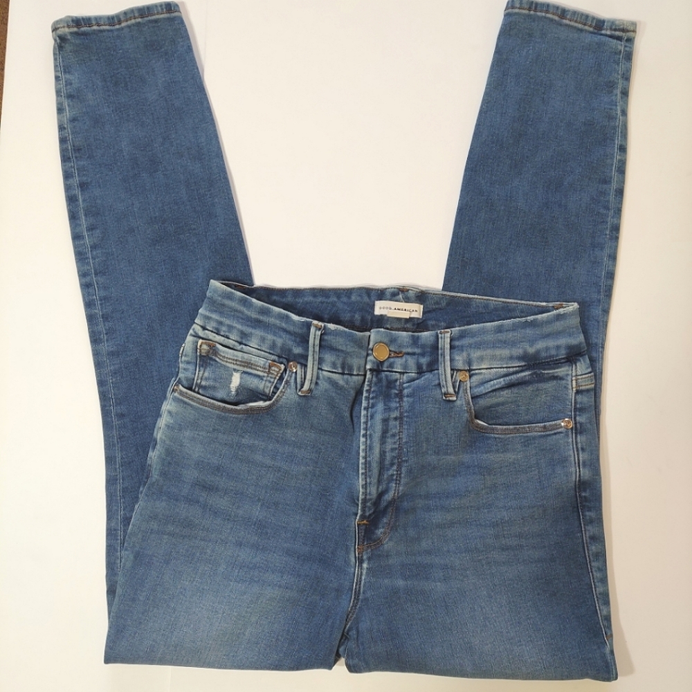 Good American Good Legs Mid Rise Ladies Beautiful Size 10 Denim Jeans